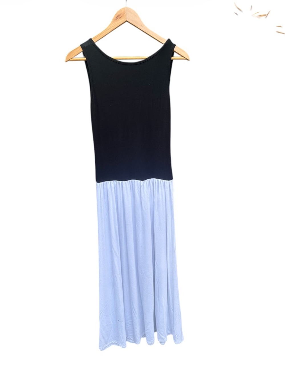 See you Monday Sleeveless Black and white Maxi Dress